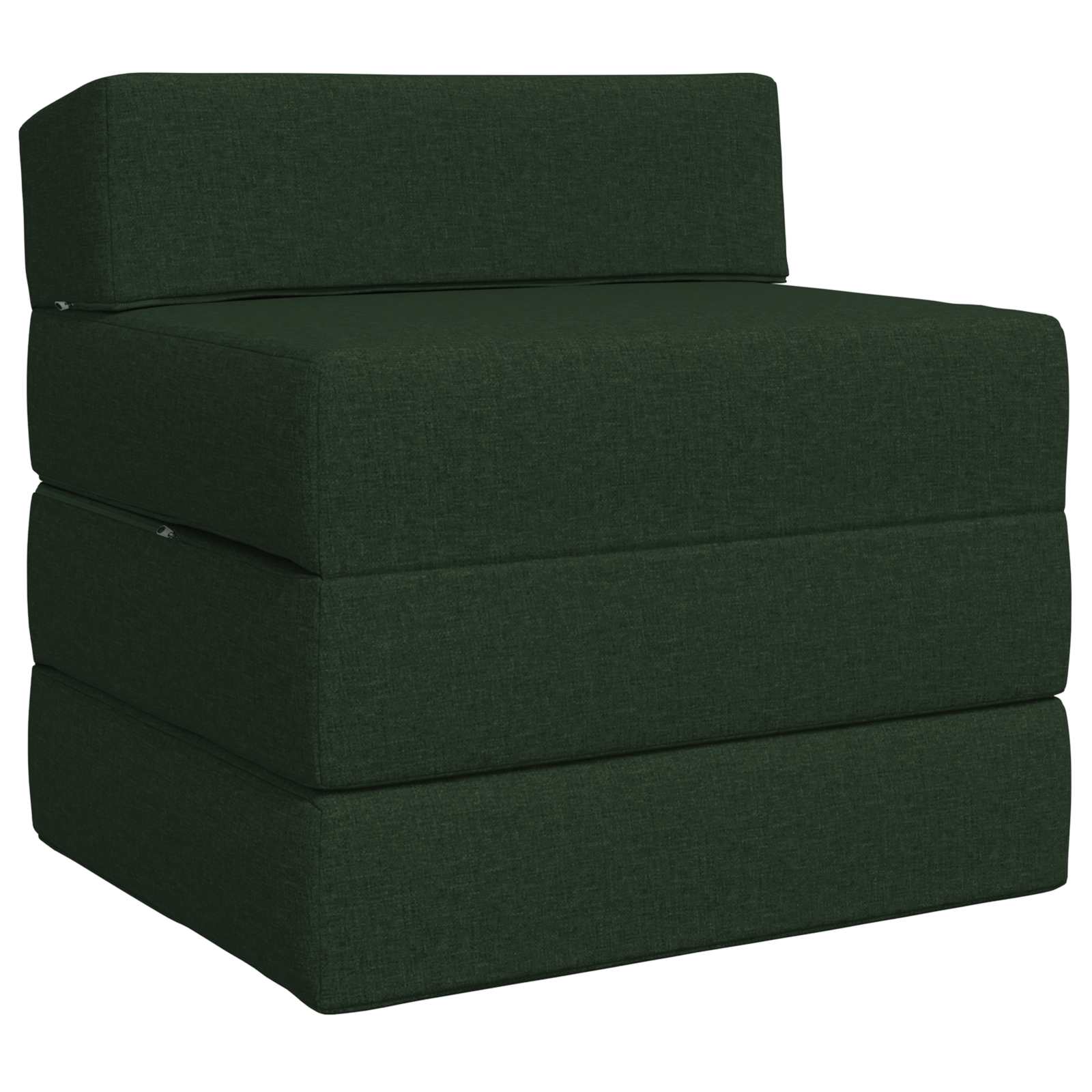 Canapé-lit pliable Vert foncé 200 x 70 x 10 cm Tissu - XIOS