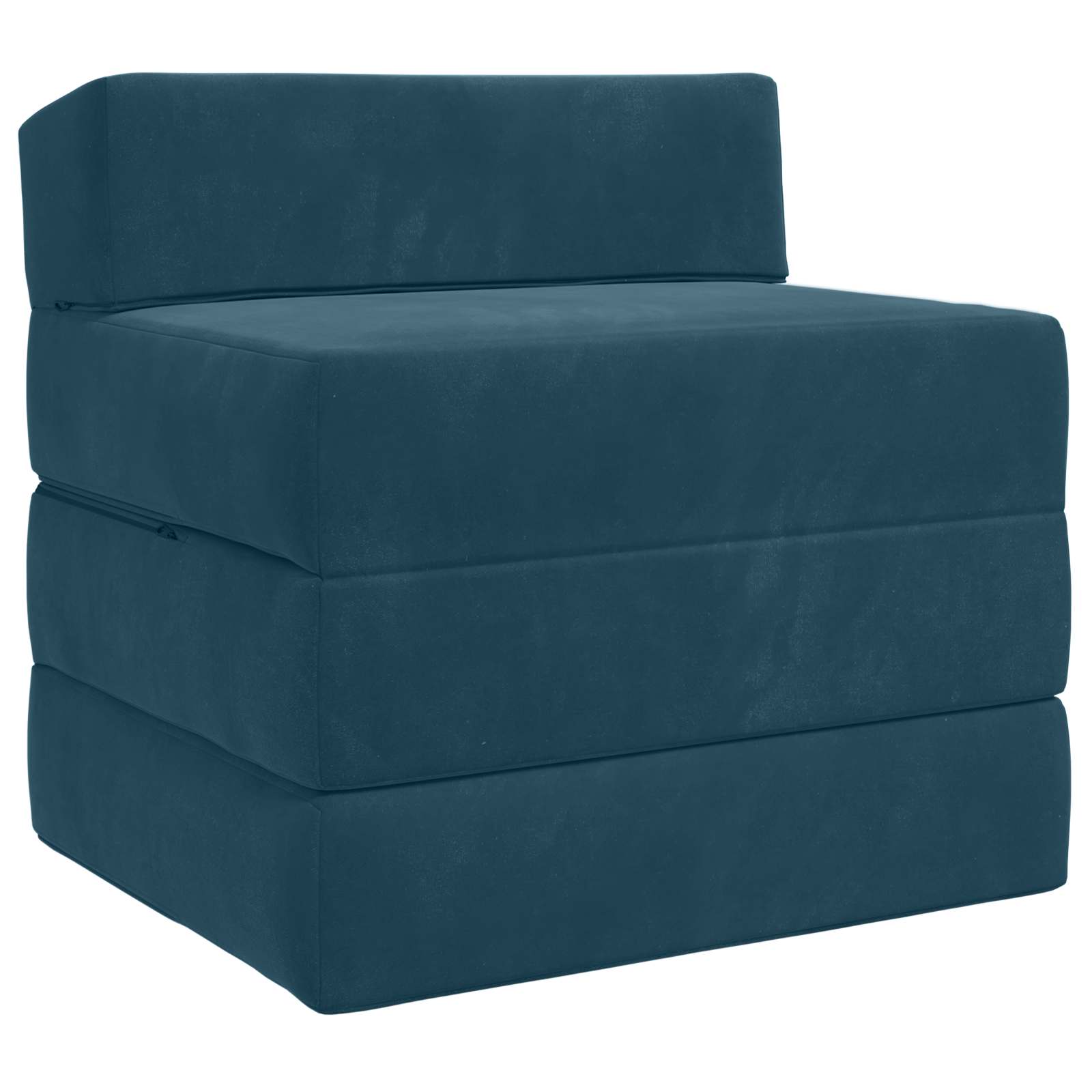 Canapé-lit pliable Bleu 200 x 70 x 10 cm Velours - XIOS