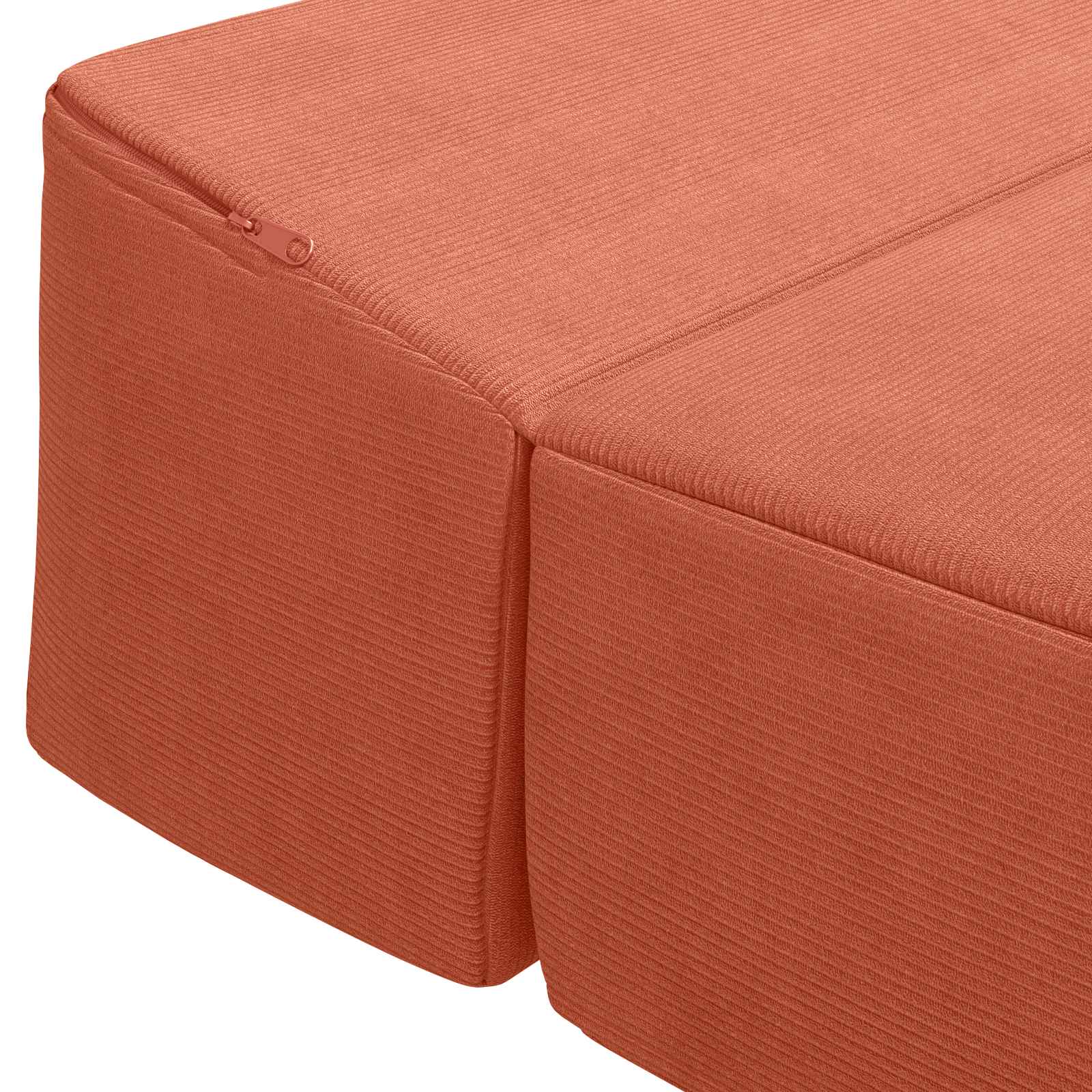 Canapé-lit pliable Rouge orange 200 x 70 x 10 cm - XIOS