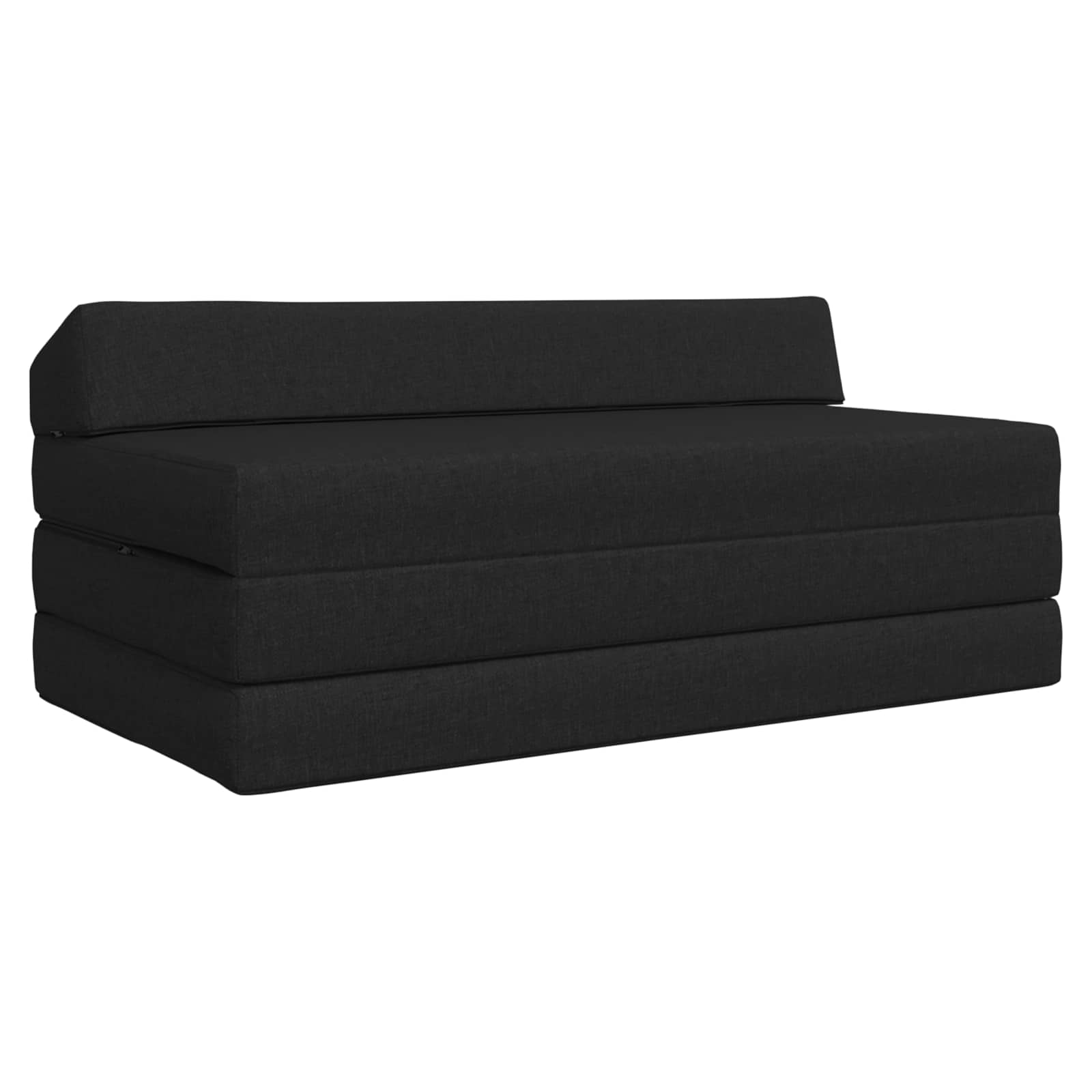 Canapé-lit pliable Noir 120 x 60 x 49 cm Tissu - XIOS