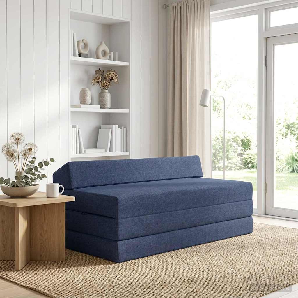 Canapé-lit pliable Bleu 120 x 60 x 49 cm Tissu - XIOS