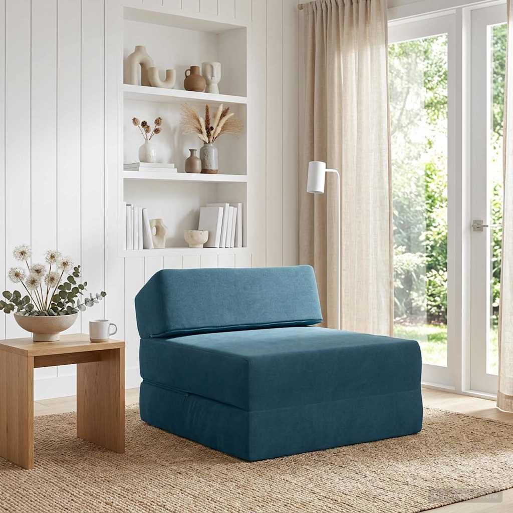 Canapé-lit pliable Bleu 60 x 70 x 41 cm Tissu - XIOS