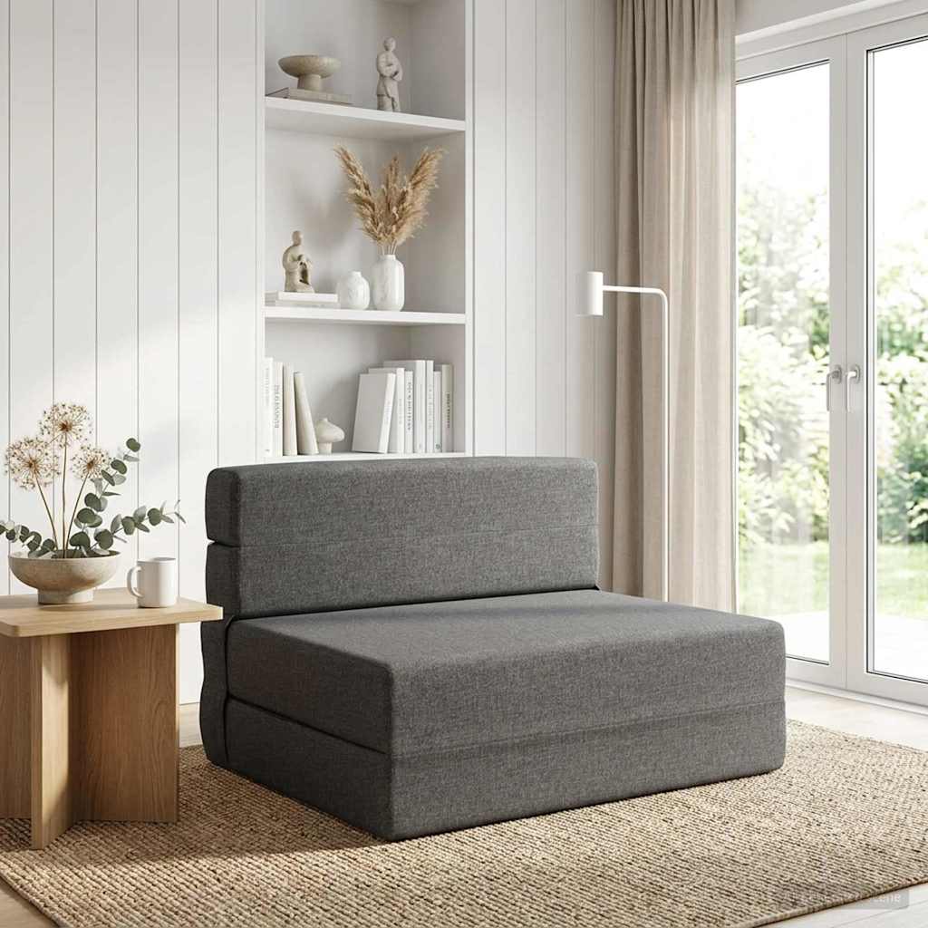 Canapé-lit pliable Gris clair 70 x 72 x 60 cm Tissu - XIOS