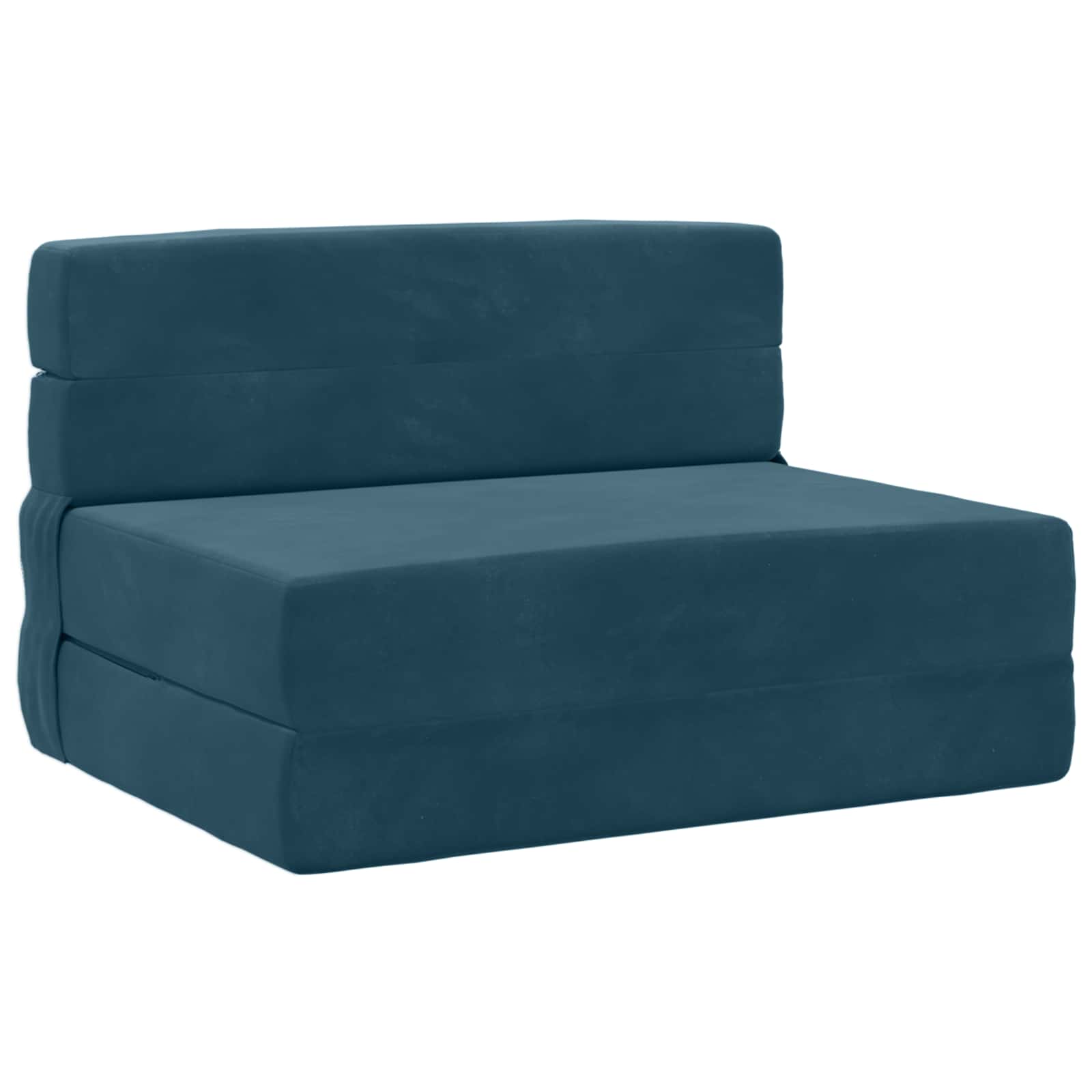 Canapé-lit pliable Bleu 70 x 72 x 60 cm Tissu - XIOS