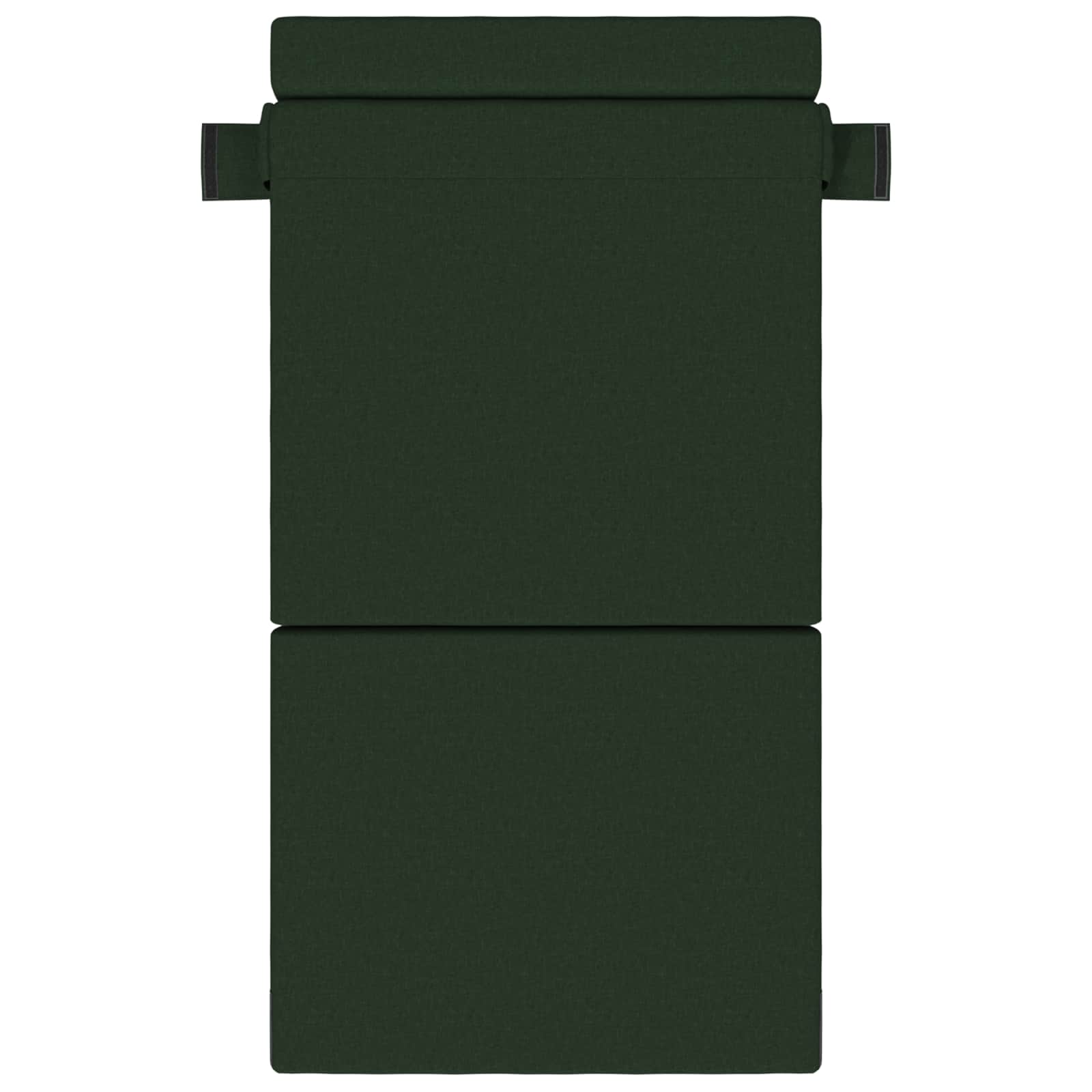 Canapé-lit pliant Vert foncé 190 x 70 x 15 cm tissu - XIOS