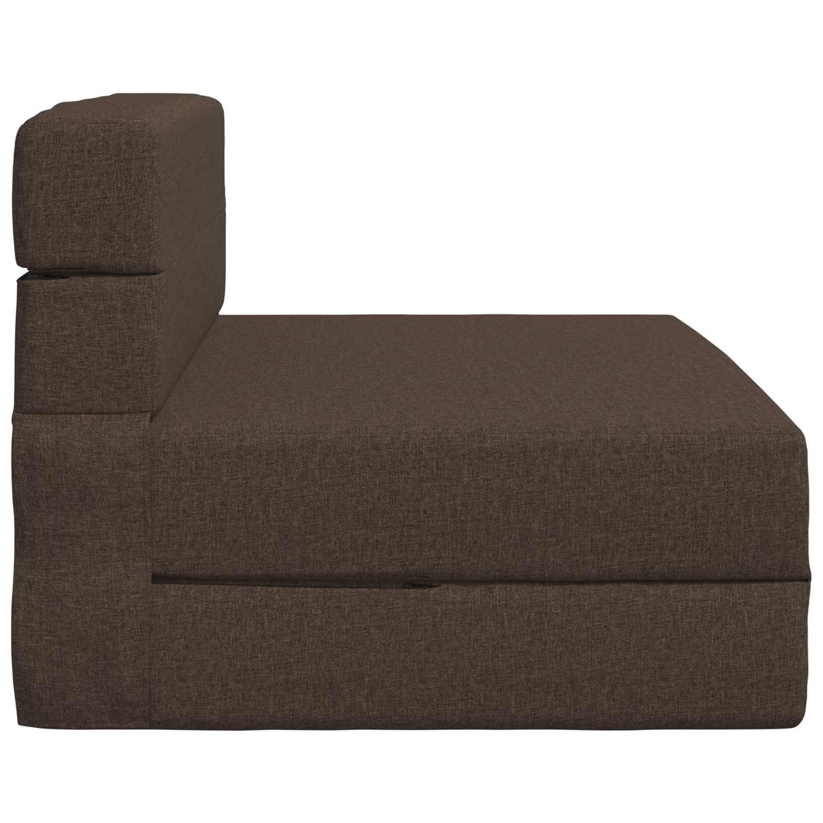 Canapé-lit pliant Taupe 190 x 70 x 15 cm tissu - XIOS