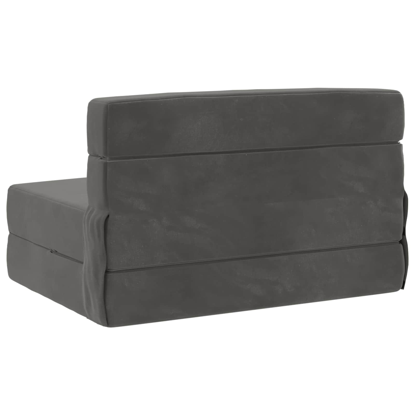 Canapé-lit pliant Gris foncé 190 x 70 x 15 cm Velours - XIOS