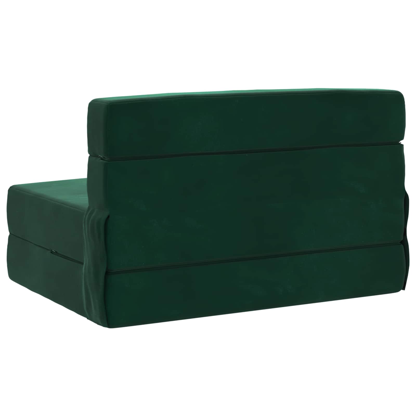 Canapé-lit pliant Vert foncé 190 x 70 x 15 cm Velours - XIOS