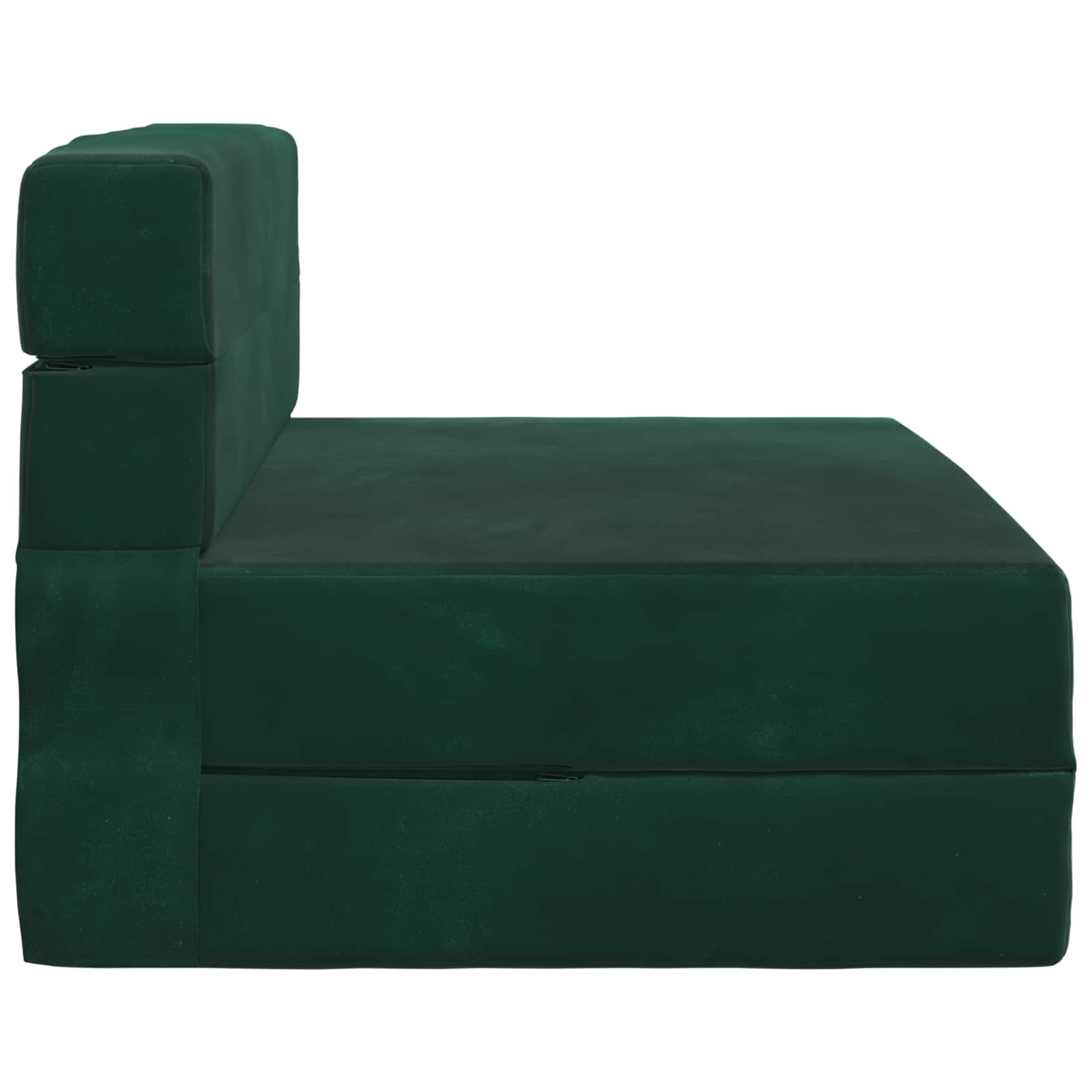 Canapé-lit pliant Vert foncé 190 x 70 x 15 cm Velours - XIOS