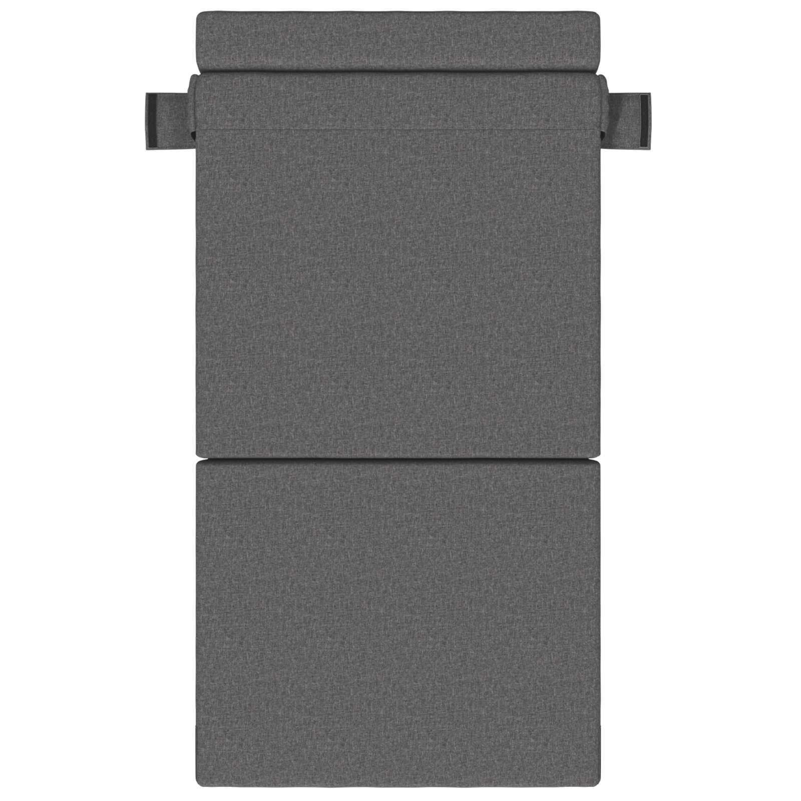 Canapé-lit pliant Gris clair 190 x 100 x 15 cm tissu - XIOS