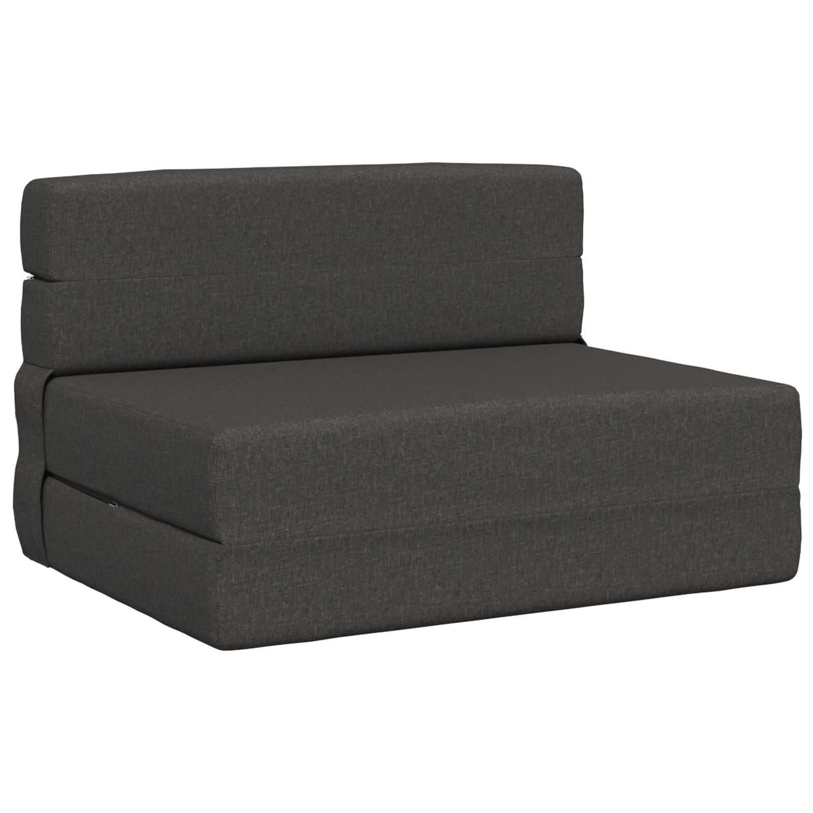 Canapé-lit pliant Gris foncé 190 x 100 x 15 cm tissu - XIOS