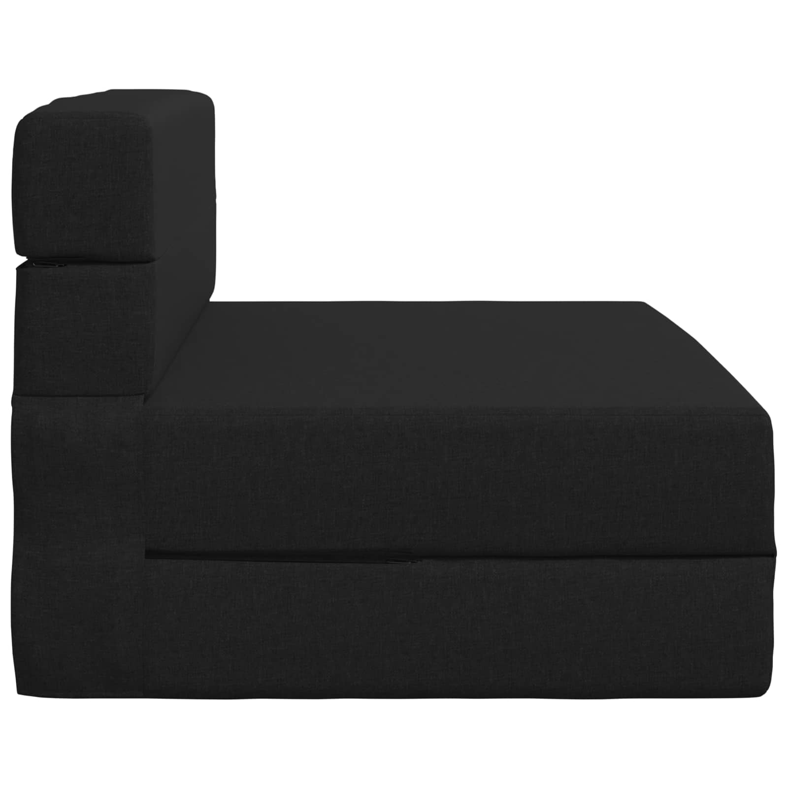 Canapé-lit pliant Noir 190 x 100 x 15 cm tissu - XIOS