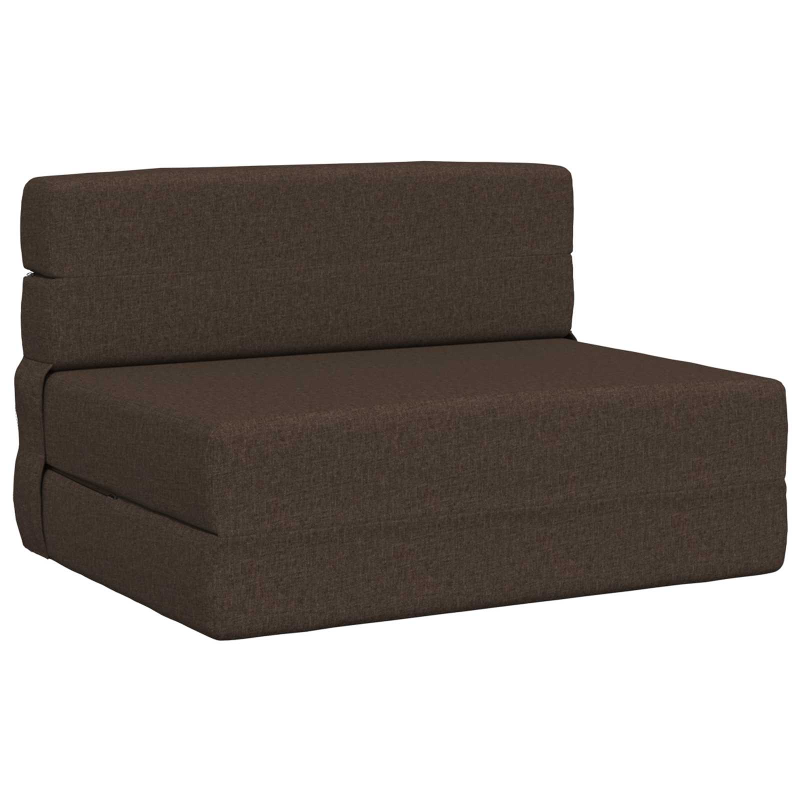 Canapé-lit pliant Taupe 190 x 100 x 15 cm tissu - XIOS