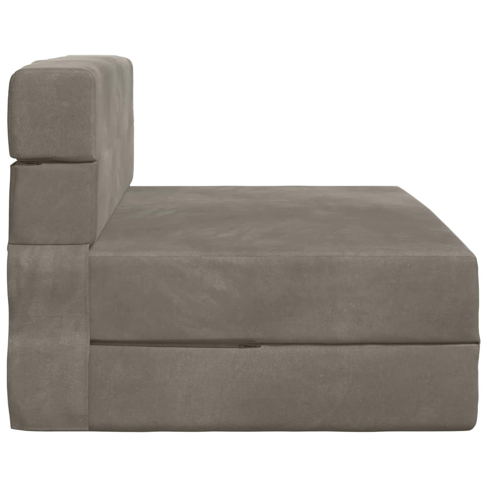 Canapé-lit pliant Gris clair 190 x 100 x 15 cm Velours - XIOS