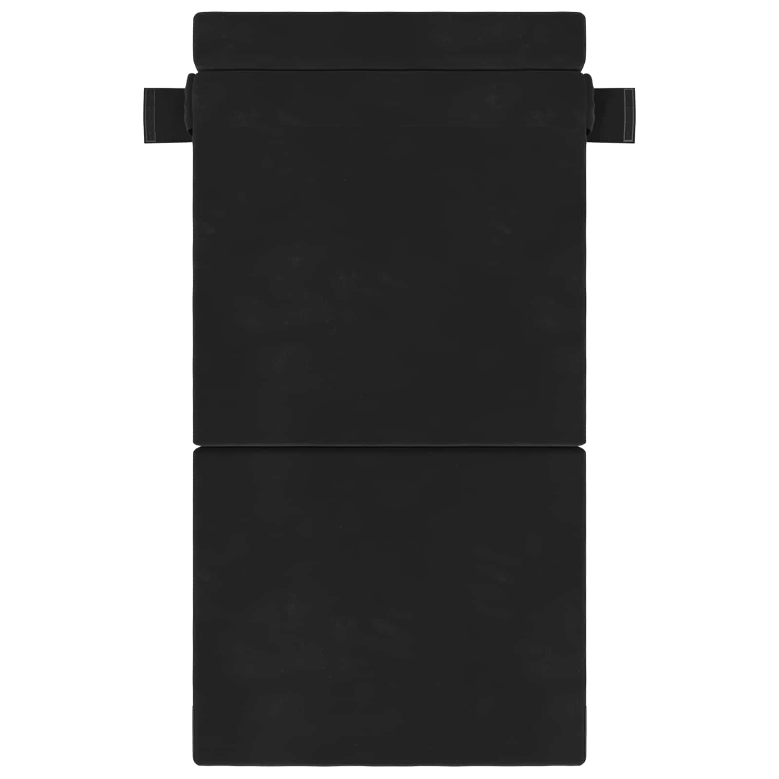 Canapé-lit pliant Noir 190 x 100 x 15 cm Velours - XIOS