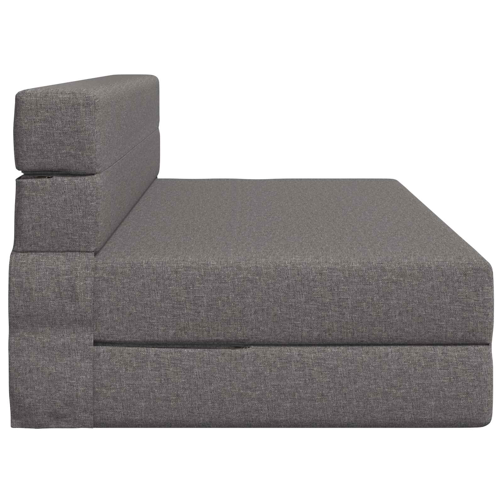 Canapé-lit pliant Gris clair 203 x 152 x 15 cm tissu - XIOS