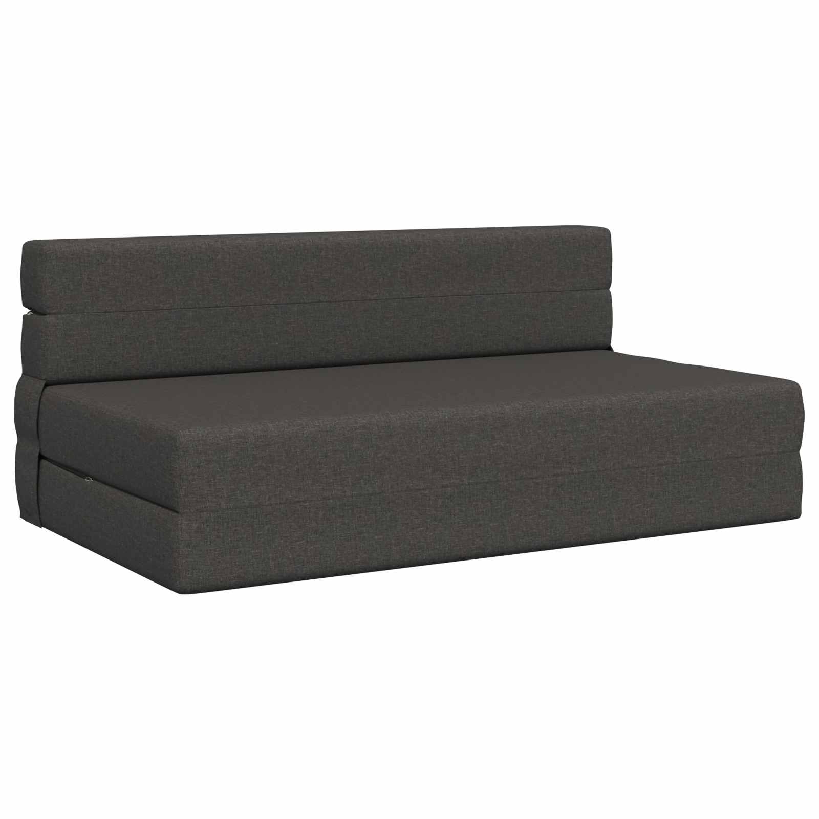 Canapé-lit pliant Gris foncé 203 x 152 x 15 cm tissu - XIOS