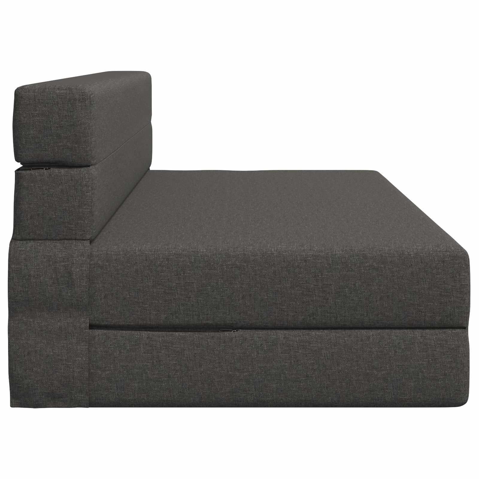 Canapé-lit pliant Gris foncé 203 x 152 x 15 cm tissu - XIOS