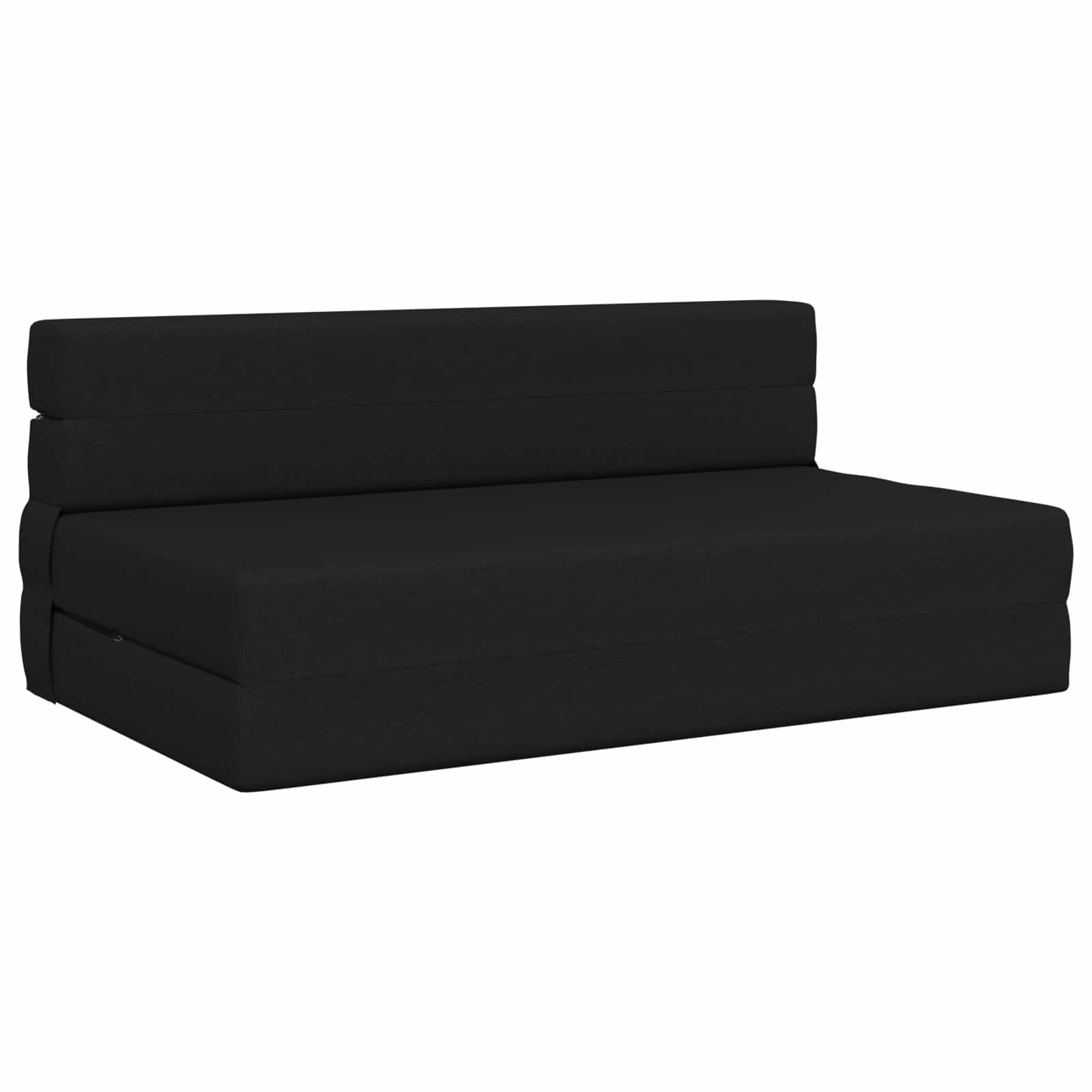 Canapé-lit pliant Noir 203 x 152 x 15 cm tissu - XIOS