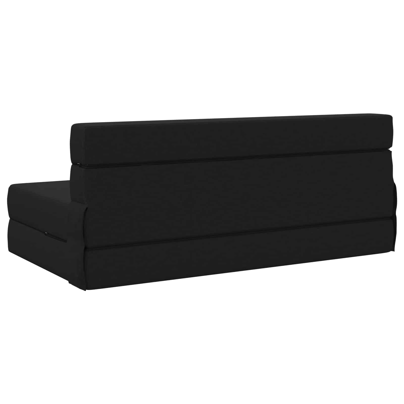 Canapé-lit pliant Noir 203 x 152 x 15 cm tissu - XIOS