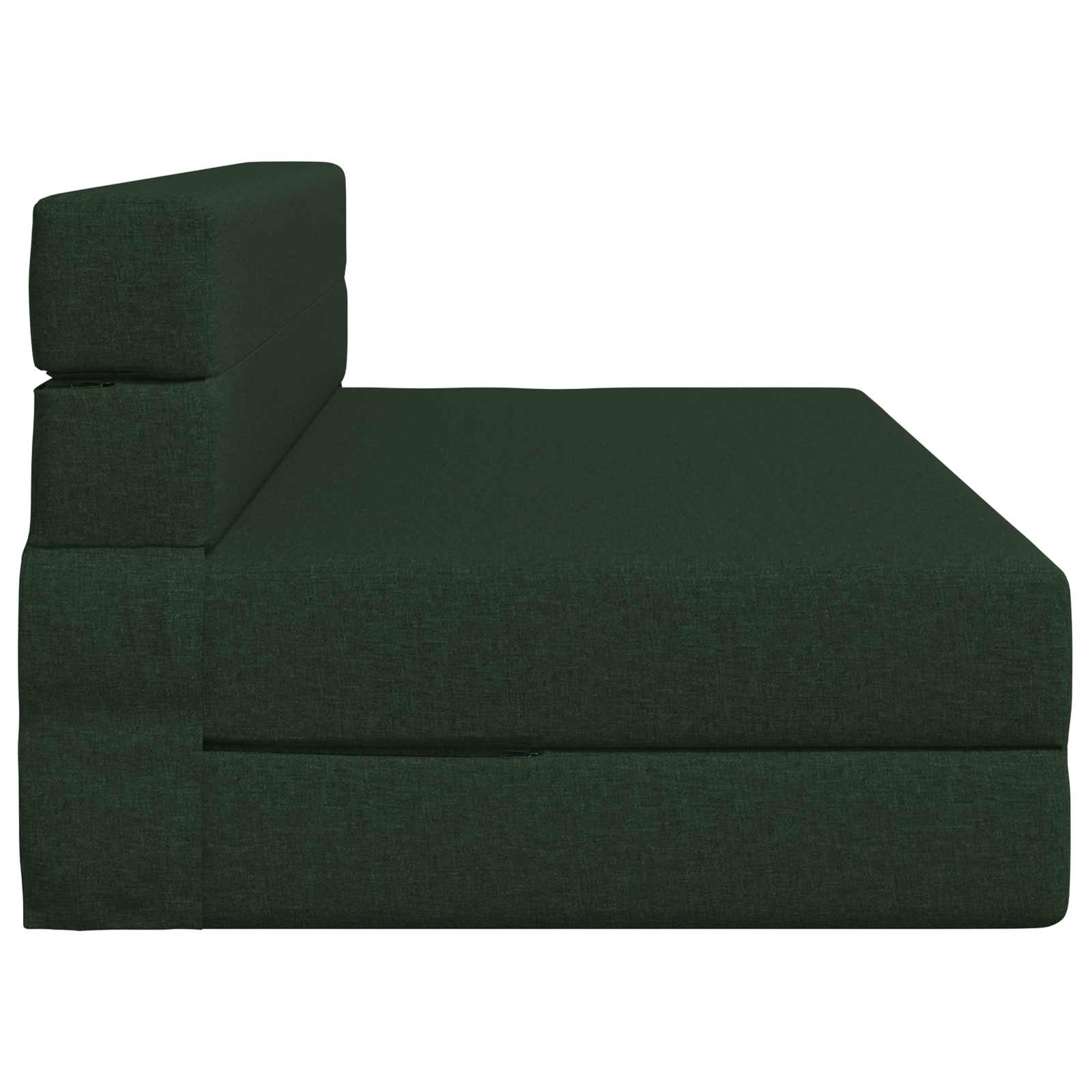 Canapé-lit pliant Vert foncé 203 x 152 x 15 cm tissu - XIOS