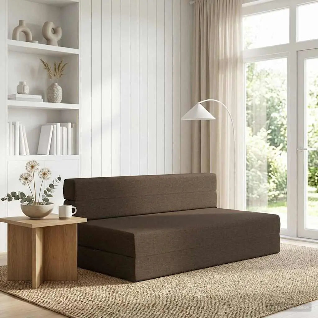 Canapé-lit pliable Taupe 152 x 86,5 x 60 cm Tissu - XIOS