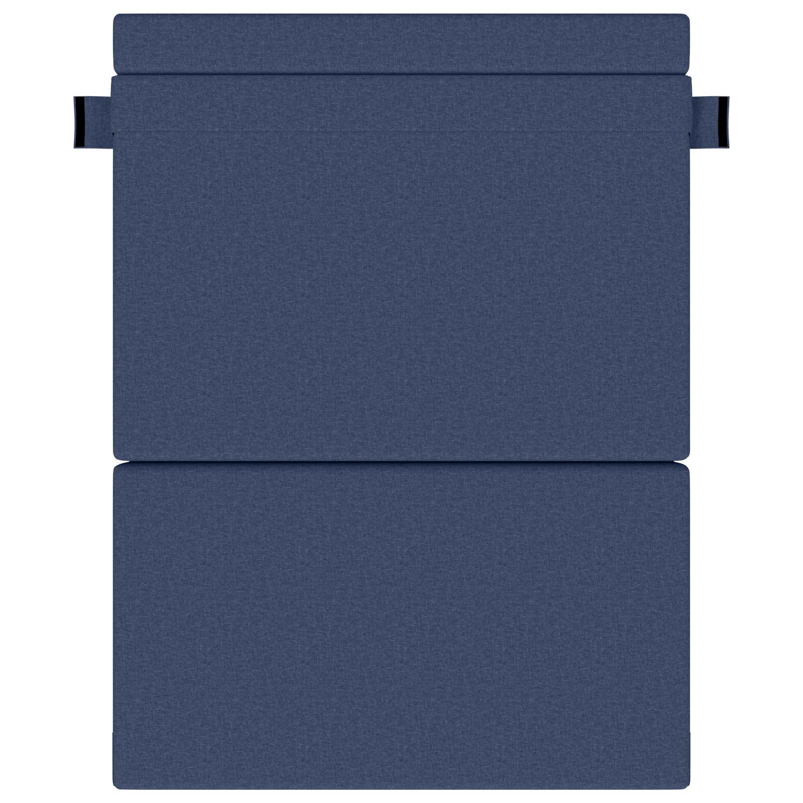 Canapé-lit pliant Bleu 203 x 152 x 15 cm tissu - XIOS