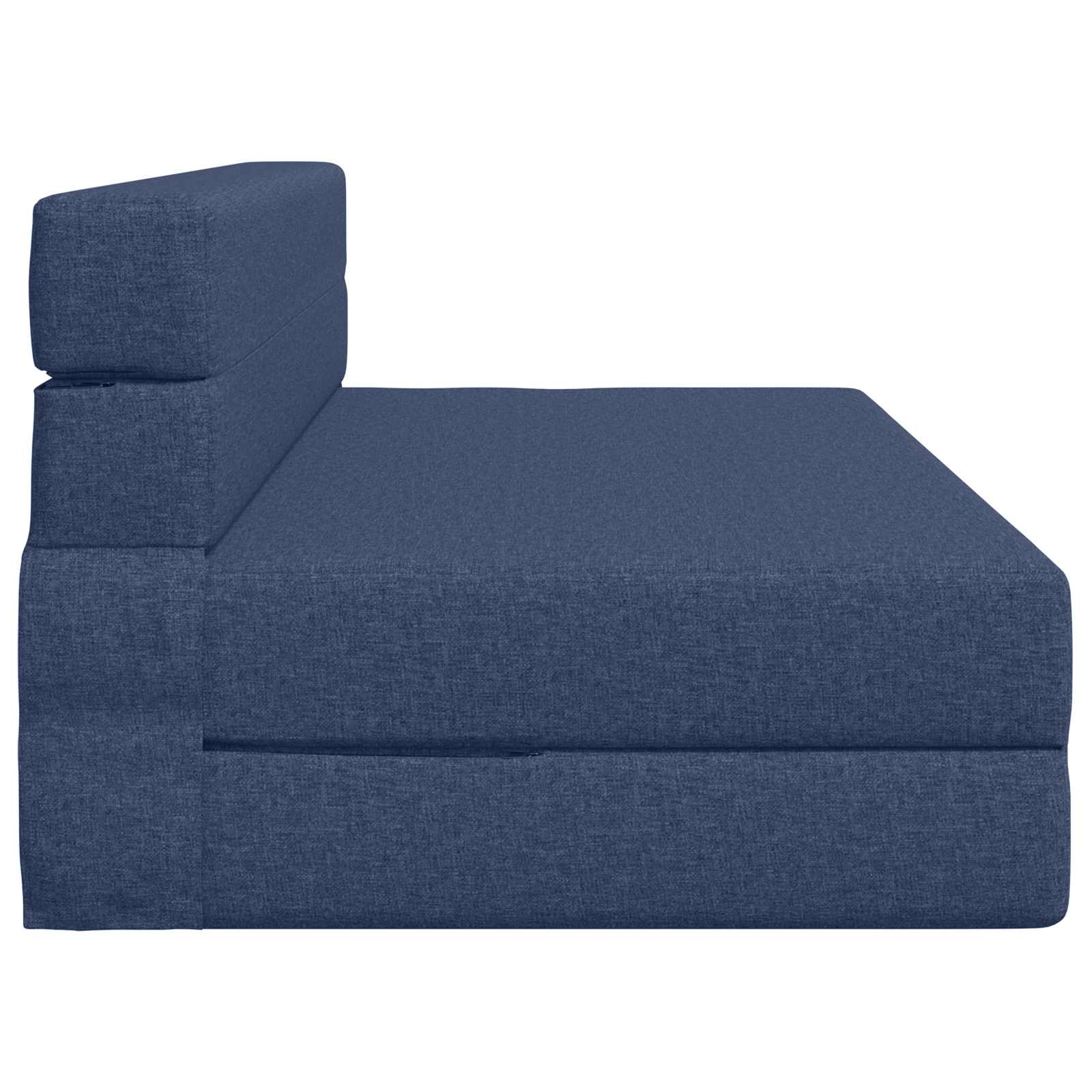 Canapé-lit pliant Bleu 203 x 152 x 15 cm tissu - XIOS