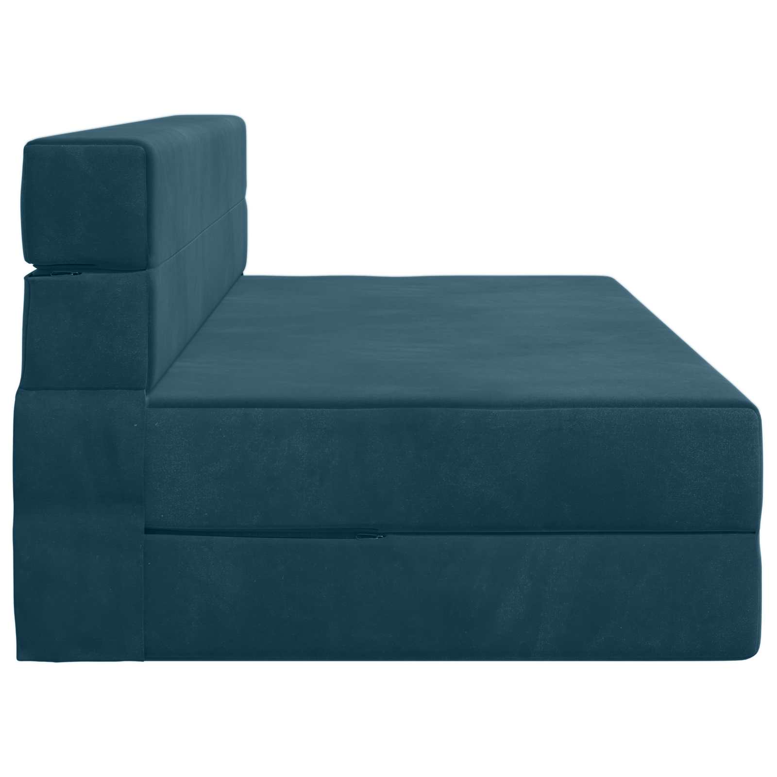 Canapé-lit pliant Bleu 203 x 152 x 15 cm Velours - XIOS