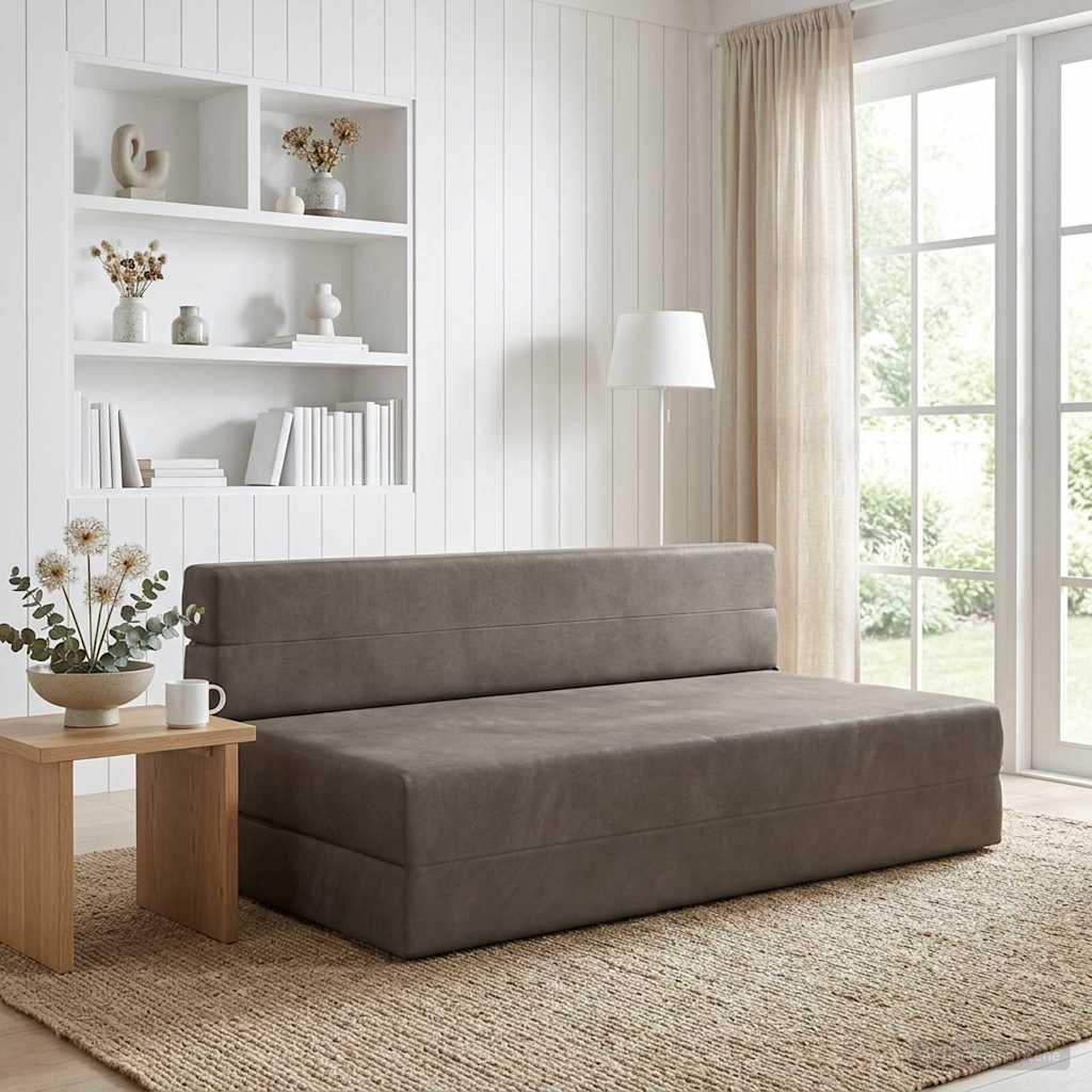 Canapé-lit pliable Gris clair 152 x 86,5 x 60 cm Tissu