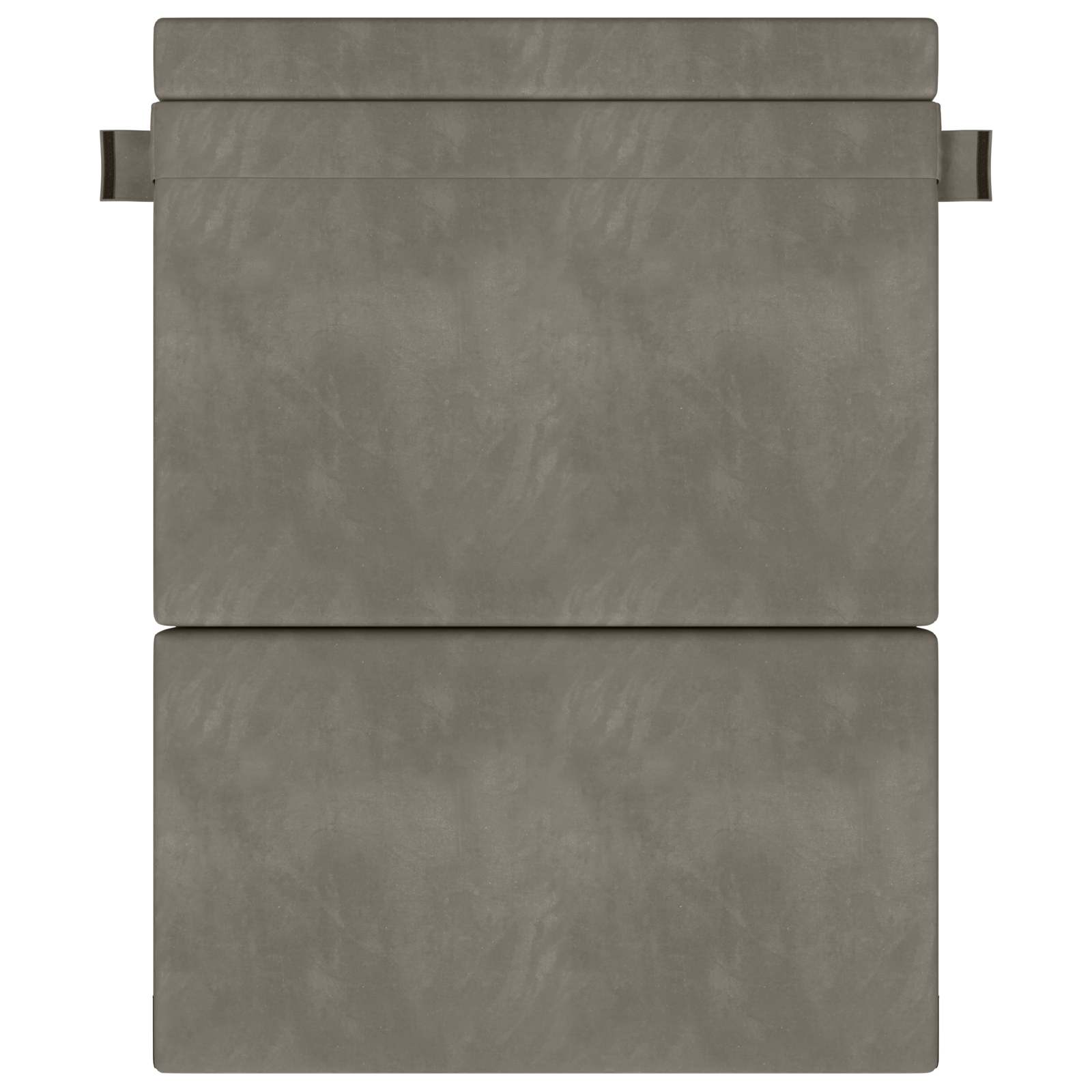 Canapé-lit pliant Gris clair 203 x 152 x 15 cm Velours - XIOS