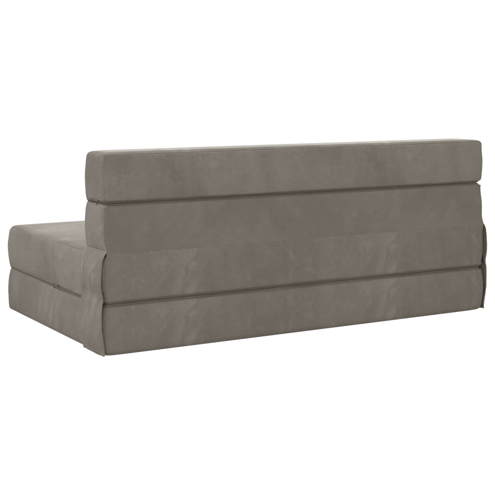 Canapé-lit pliant Gris clair 203 x 152 x 15 cm Velours - XIOS