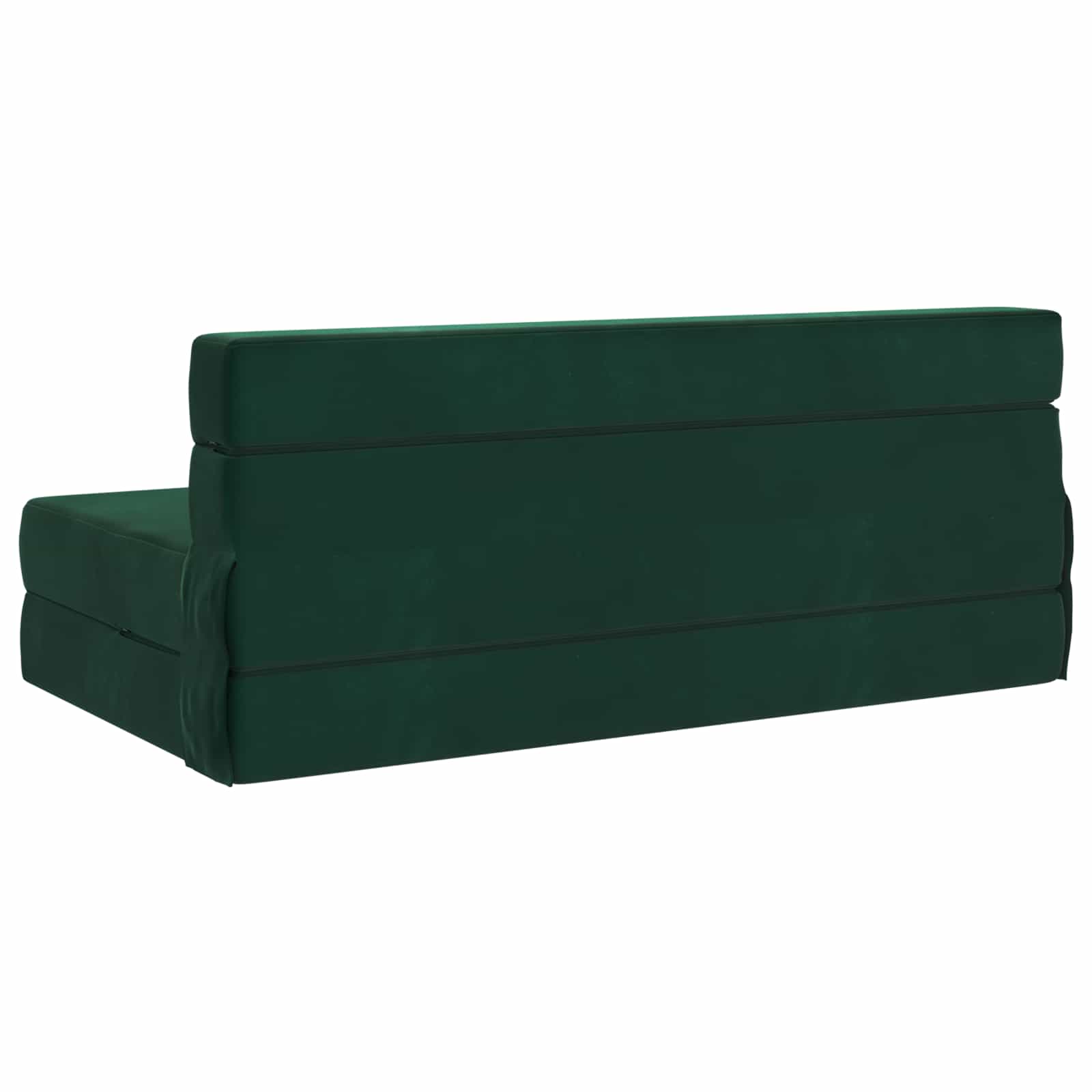 Canapé-lit pliant Vert foncé 203 x 152 x 15 cm Velours - XIOS