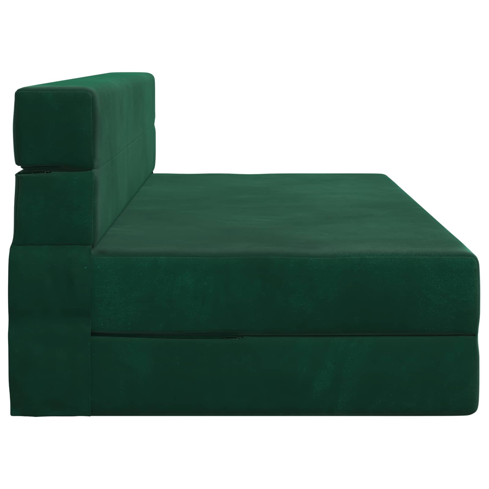 Canapé-lit pliant Vert foncé 203 x 152 x 15 cm Velours - XIOS