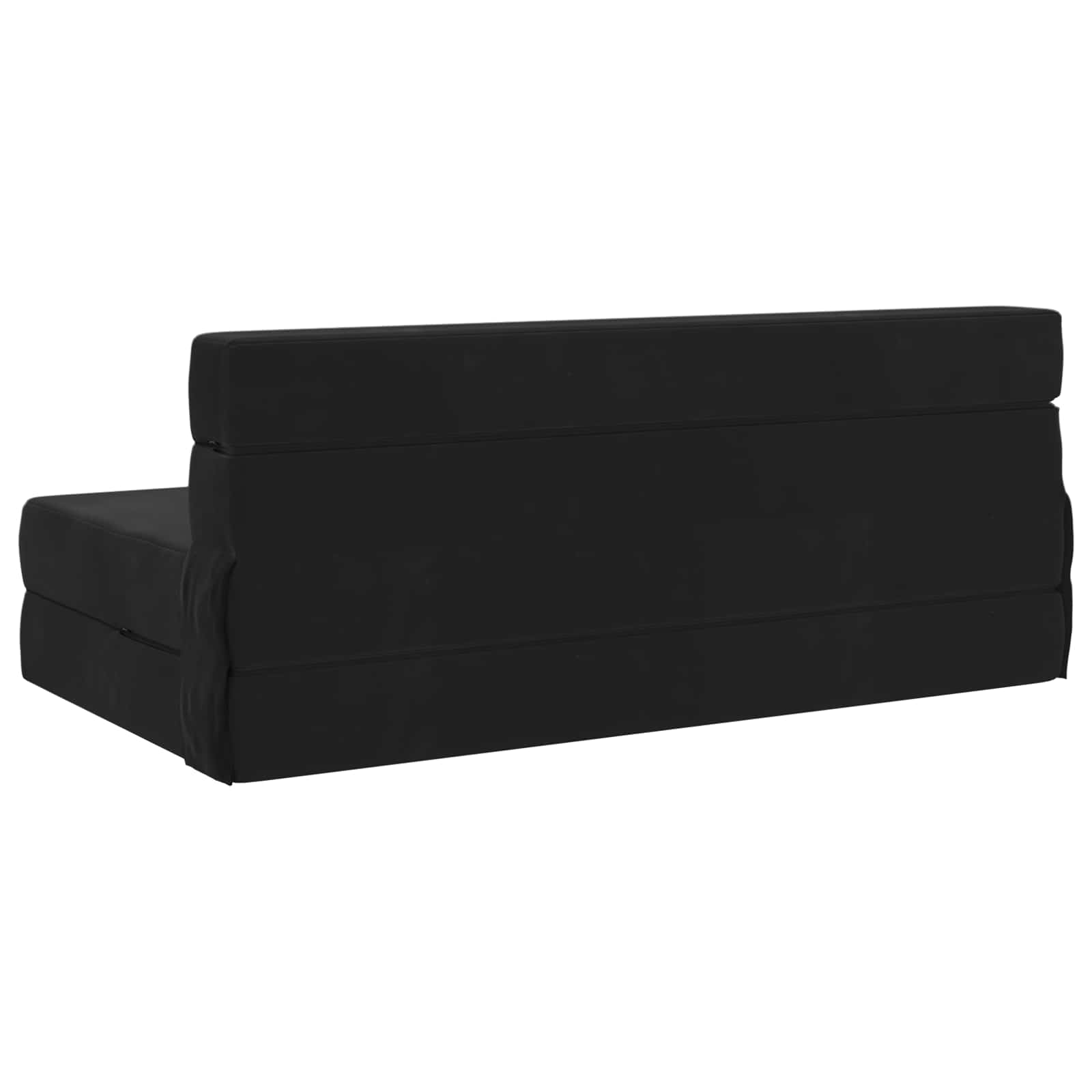 Canapé-lit pliant Noir 203 x 152 x 15 cm Velours - XIOS