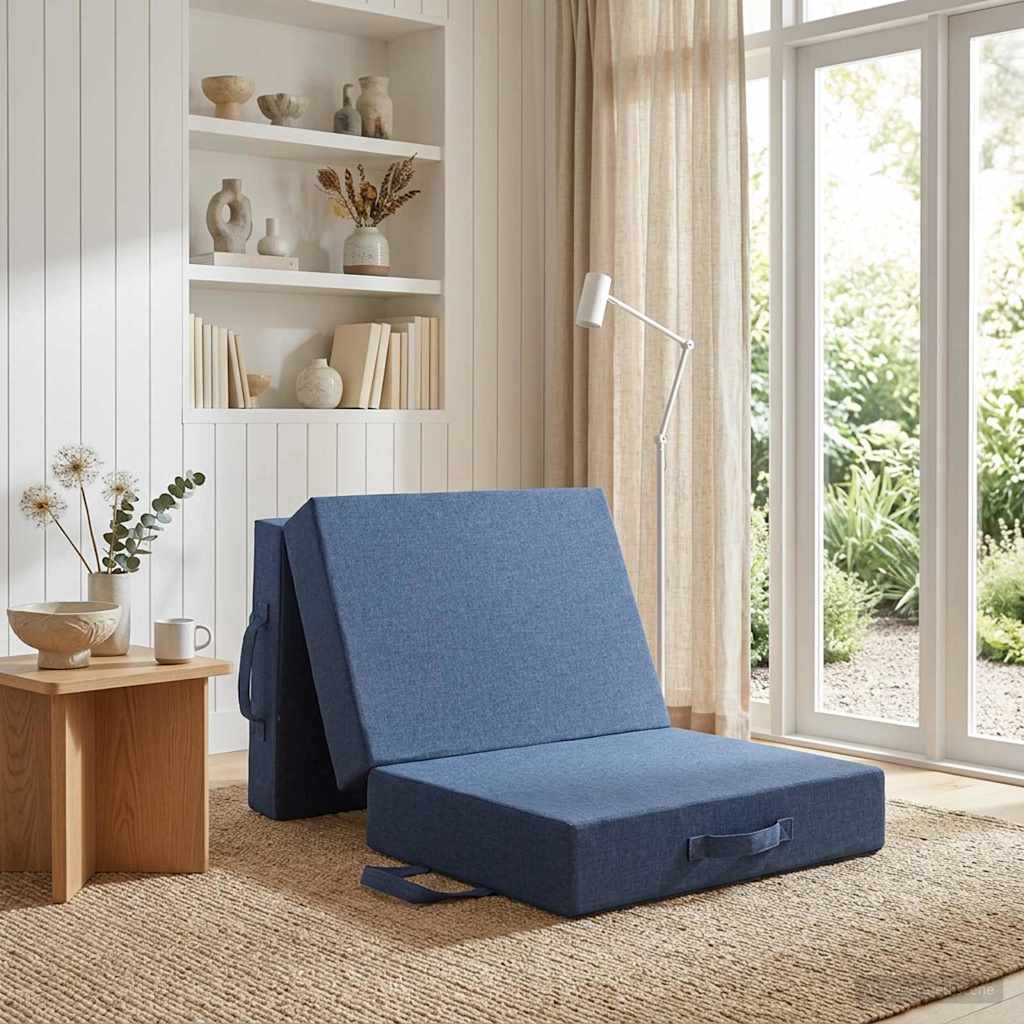 Canapé-lit pliable 90 x 63 x 45 cm Bleu - XIOS