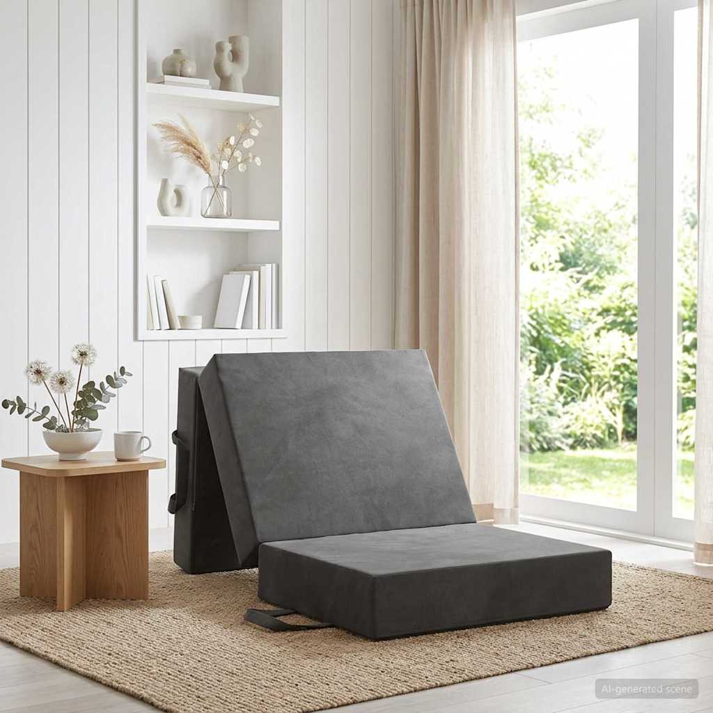 Canapé-lit pliable 75 x 67 x 45 cm Gris foncé - XIOS