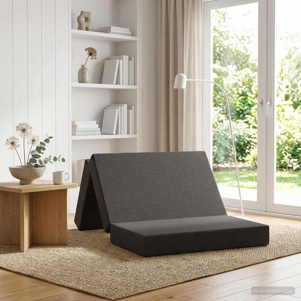 Canapé-lit pliable 90 x 67 x 45 cm Gris foncé - XIOS