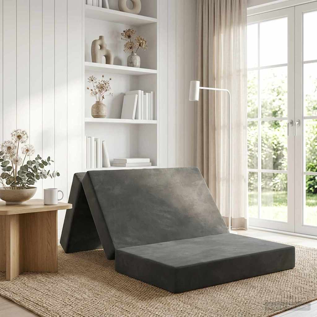 Canapé-lit pliable 100 x 67 x 45 cm Gris foncé - XIOS