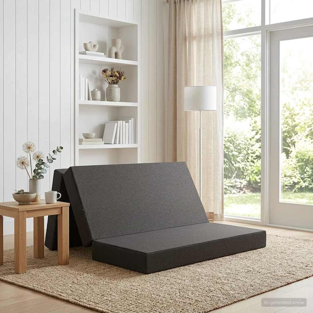 Canapé-lit pliable 160 x 67 x 45 cm Gris foncé - XIOS