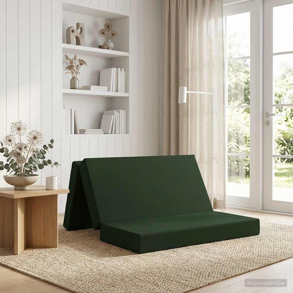 Canapé-lit pliable 120 x 67 x 45 cm Vert foncé - XIOS