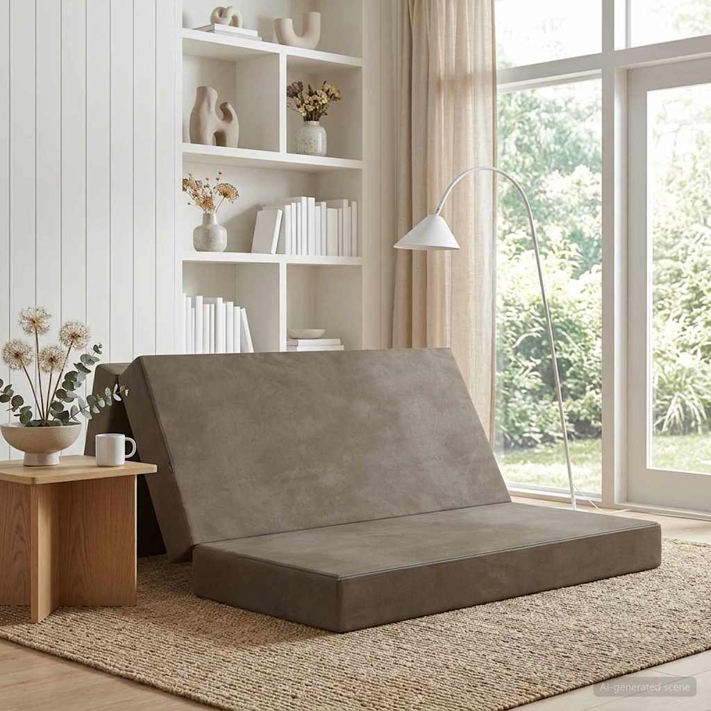 Canapé-lit pliable 140 x 67 x 45 cm Gris clair - XIOS