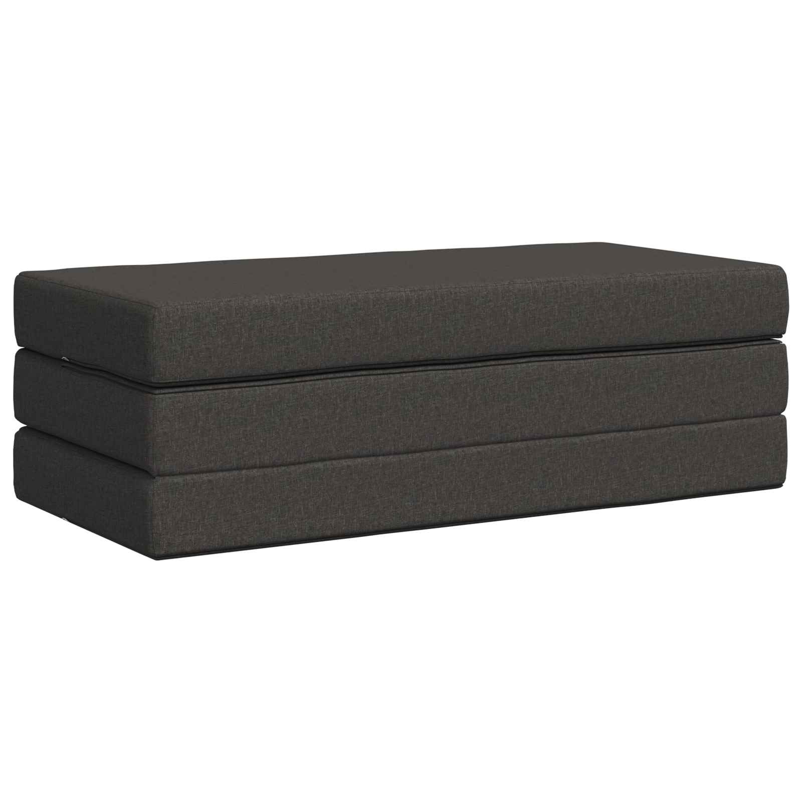 Canapé-lit pliable 160 x 67 x 45 cm Gris foncé
