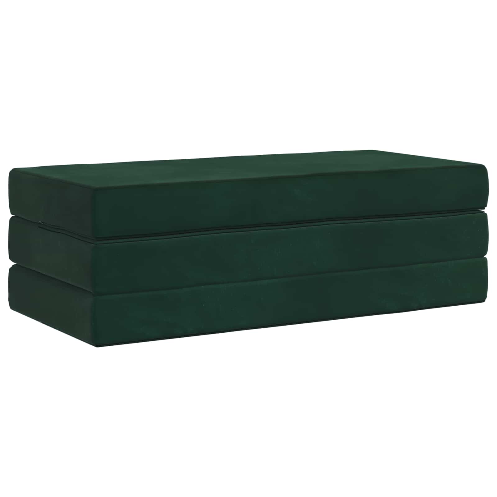 Canapé-lit pliable 160 x 67 x 45 cm Vert foncé