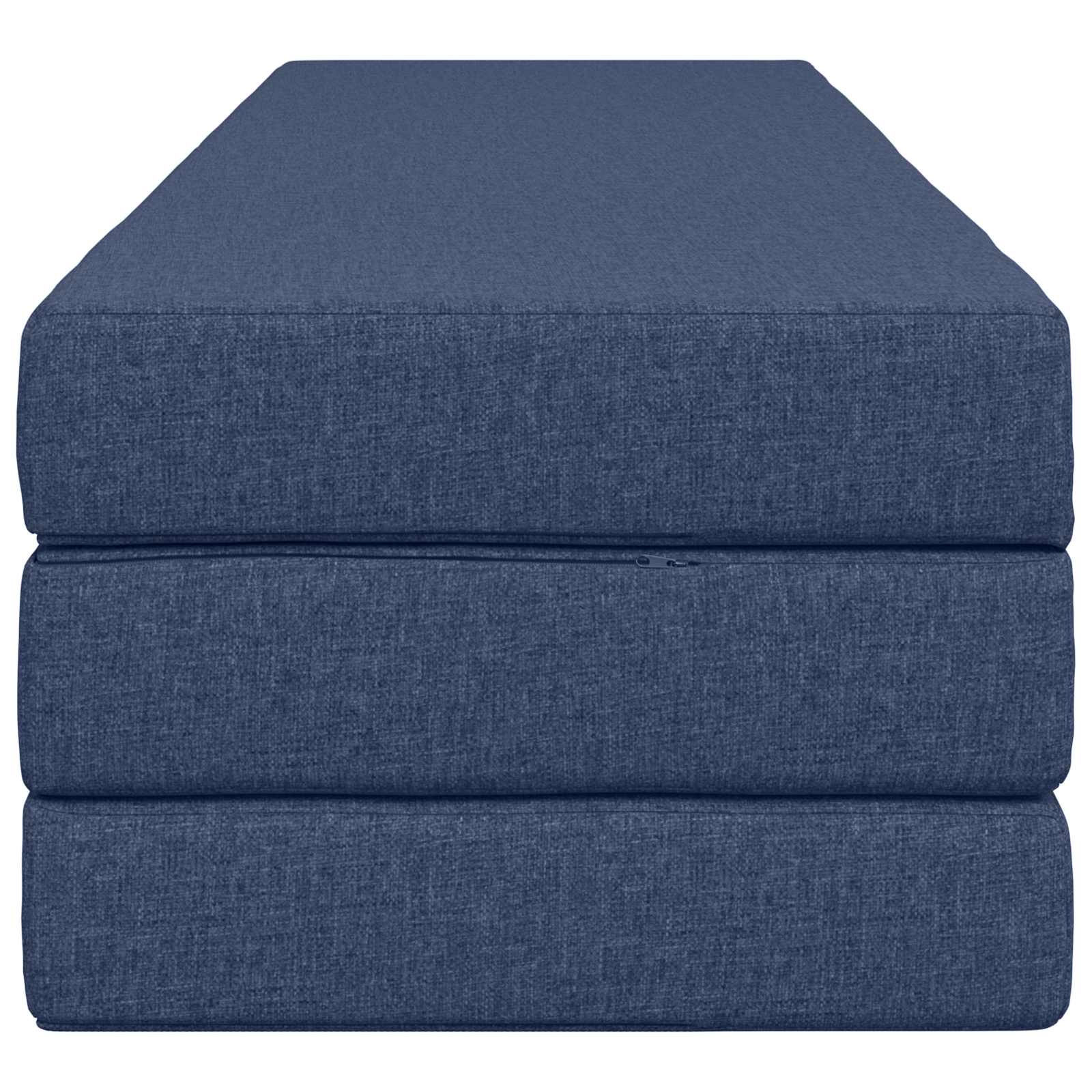 Canapé-lit pliable 180 x 67 x 45 cm Bleu