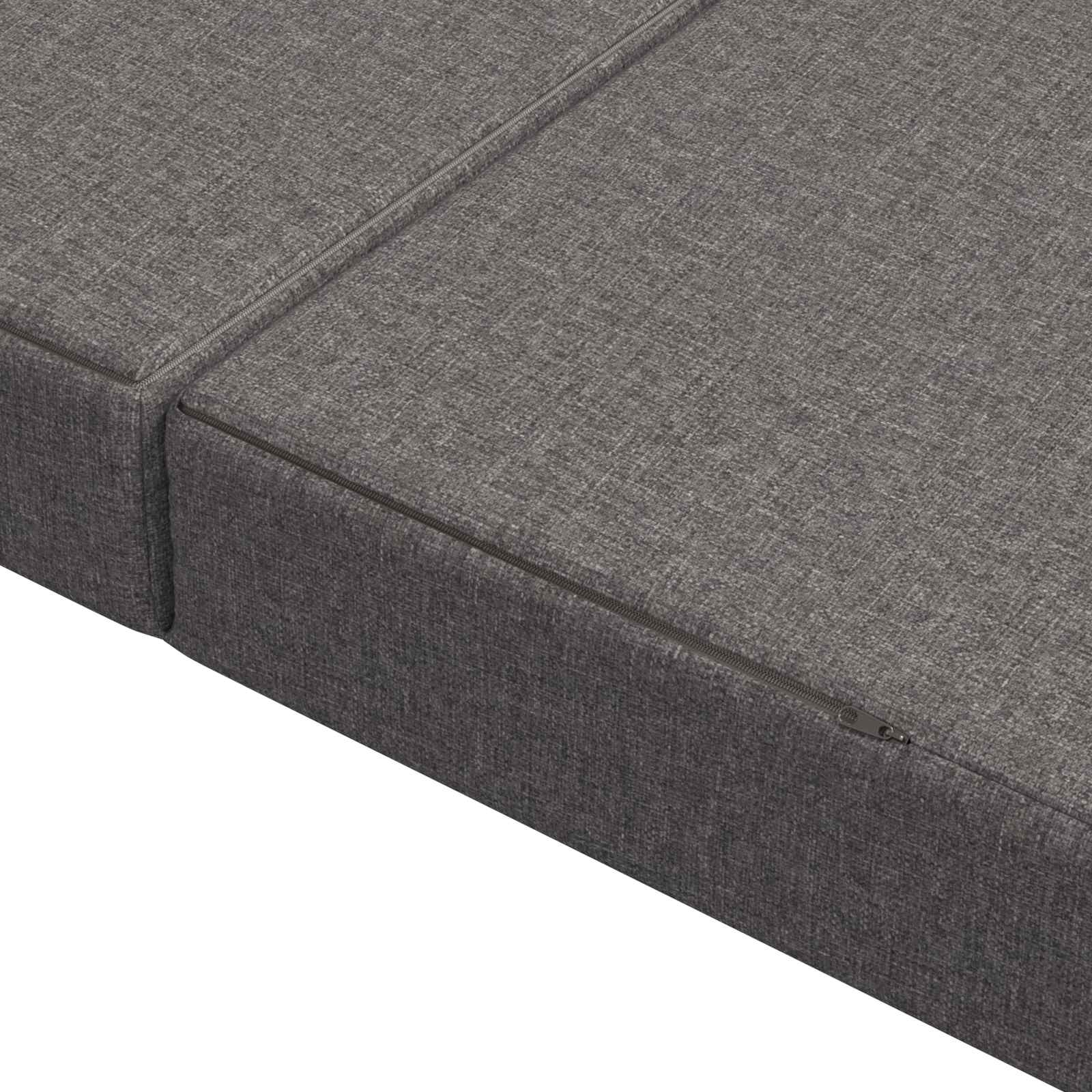 Canapé-lit pliable 200 x 67 x 45 cm Gris clair