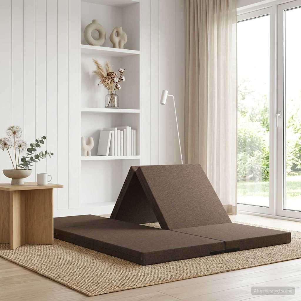 Canapé-lit pliable 140 x 67 x 45 cm Taupe - XIOS