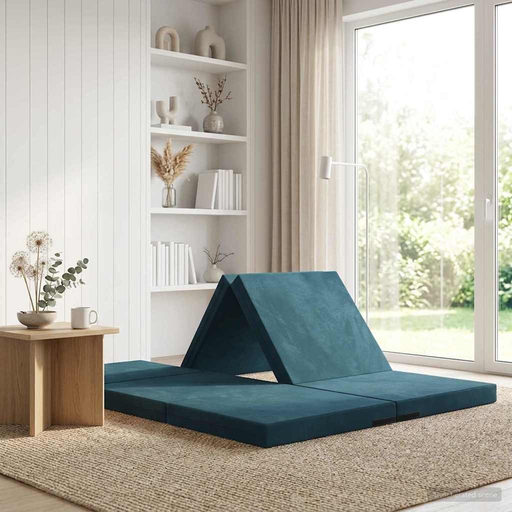 Canapé-lit pliable 140 x 67 x 45 cm Bleu - XIOS