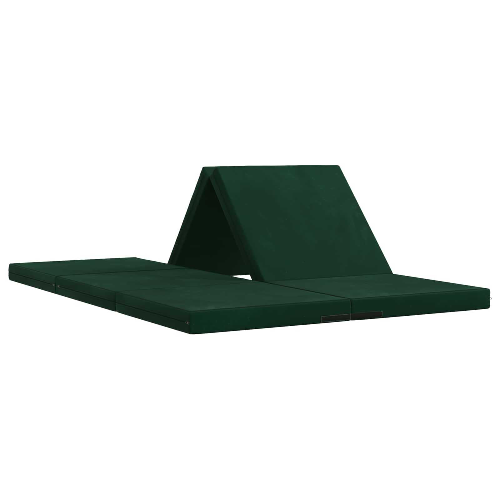 Canapé-lit pliable 140 x 67 x 45 cm Vert foncé - XIOS