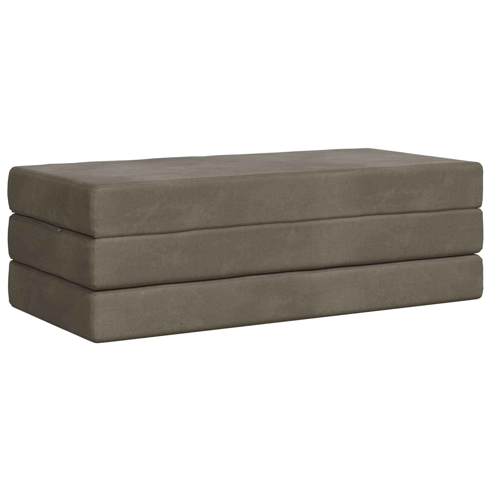 Canapé-lit pliable 160 x 67 x 45 cm Gris clair